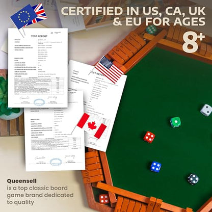 Shut The Box Game Wooden Board for 1