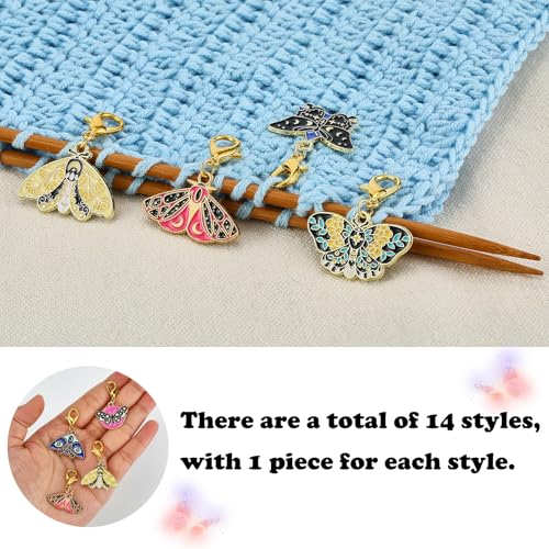 Butterfly Knitting Stitch Markers for Crocheting (16 Count)