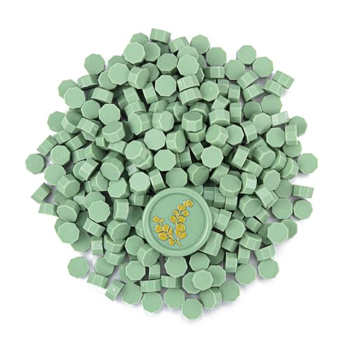 360Pcs Sage Green Sealing Wax Beads (360 Count)
