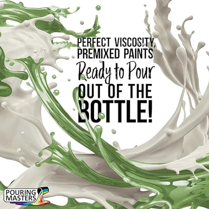 Pouring Masters Green Apple Metallic Pearl Ready to Pour Acrylic Pouring Paint (8 Fl Oz)