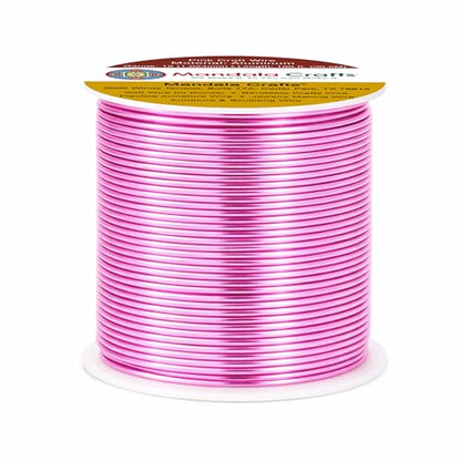18 Gauge Pink Anodized Aluminum Craft Wire (100 Foot)