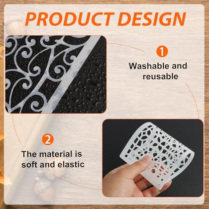 8x4 Inch Texture Stencils for Painting (18 Count)