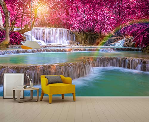 Forest Waterfall Wall Mural Wallpaper Large Nature Scenery