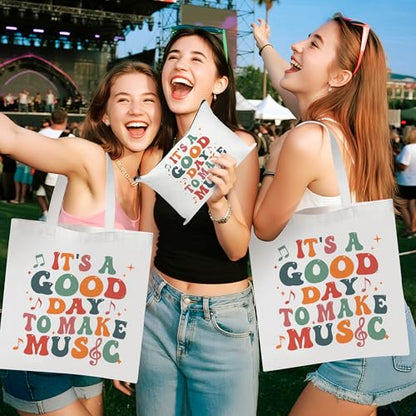 Colorful Music Canvas Bag