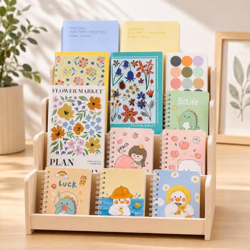 4 Tier Wooden Greeting Card Display Stand