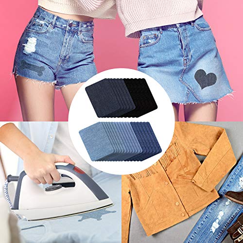 30 Pcs Iron on Patches for Clothing Jean Repair (3.7770833 Sq Ft)