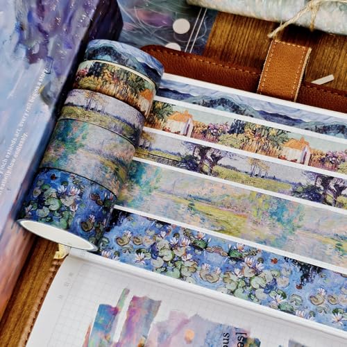34 Rolls Oil Painting Aesthetic Washi Tape Set