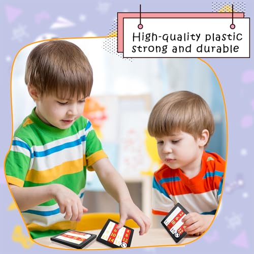 32 Pcs 15 Number Puzzles 2.8 Inch Number Sliding Puzzle Pocket Size Slide Puzzle Brain Teaser Puzzles for Kids Teens Adults School Rewards Party Favors Gift Bag Fillers (32 Count)