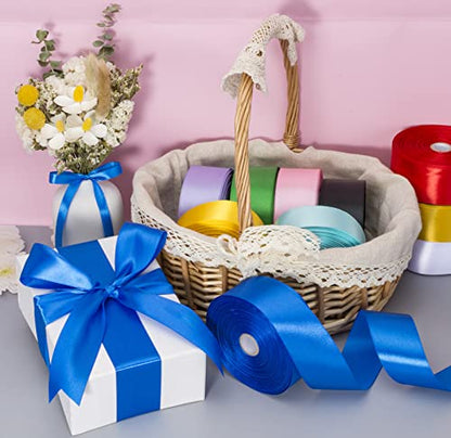 1 1 2 Inch Royal Blue Solid Satin Ribbon for Gift Wrapping (150 Foot)