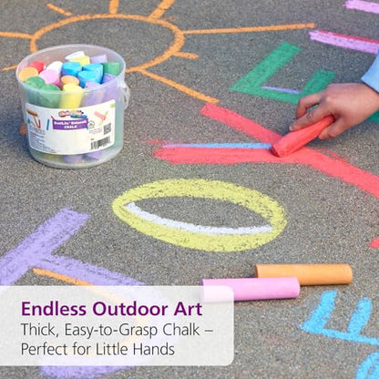 Jumbo Washable Sidewalk Chalk Set (20 Count)