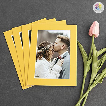 Mat Board Center 10 Pack 5x7 Photo Mats for 4x6 Picture