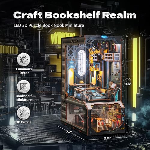 3D Wood Puzzle Book Nook Kit
