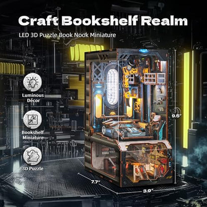 3D Wood Puzzle Book Nook Kit