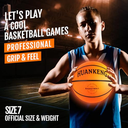 Rechargeable Glow in The Dark Basketball for Kids and Adults