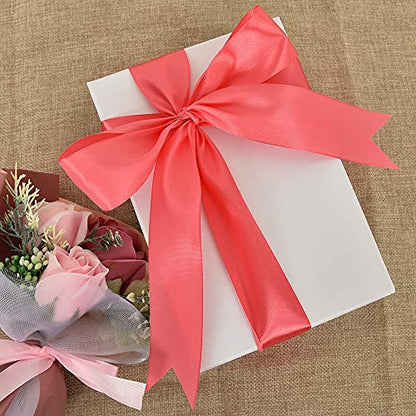 100 Yard Dark Pink Satin Ribbon 1 (300 Foot)