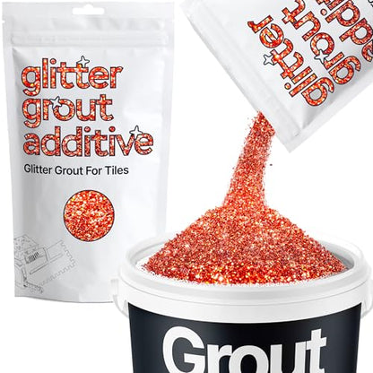 Red Holographic Glitter Grout Additive 100g Metallic Flakes (3.52 Ounce)