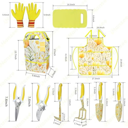 Yellow Garden Tools Set 10 Pieces (10 Count)