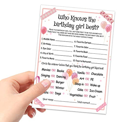 Who Knows the Birthday Girl Best