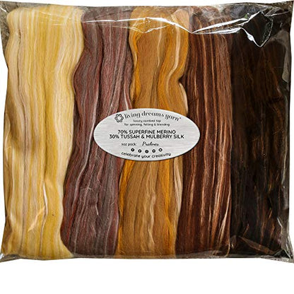 Merino Silk Luxe Tonal Designer Blend. Superfine Merino
