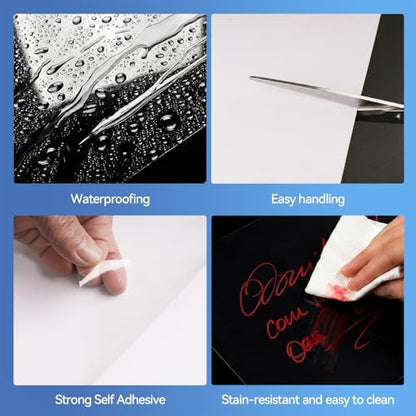 36 Sheets Transparent Laminate Sheets Self Adhesive Laminating Sheets (36 Count)
