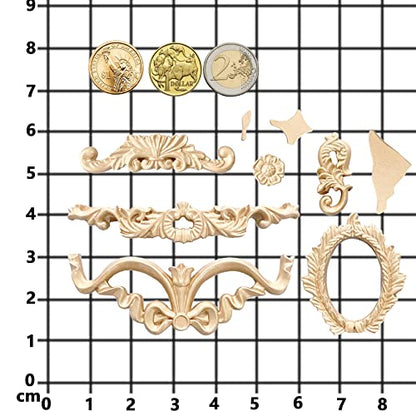 Art Mold for Polyclay Air Dry Clay Plaster