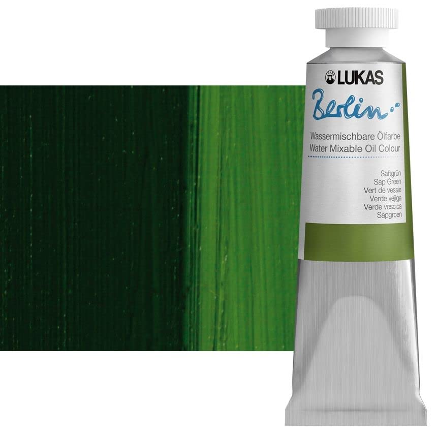 Berlin Pro Artists Water Mixable Oil Paint 37 ml Tube Sap Green