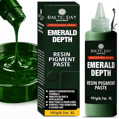 Emerald Green Epoxy Resin Pigment Paste 6.7oz (6.7 Fl Oz)