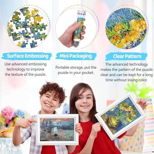 150 Pieces Mini Jigsaw Puzzle for Adults & Kids (450 Count)
