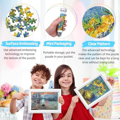 150 Pieces Mini Jigsaw Puzzle for Adults & Kids (450 Count)
