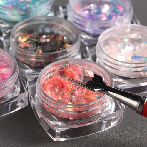 Holographic Iridescent Nail Art Glitter Flakes