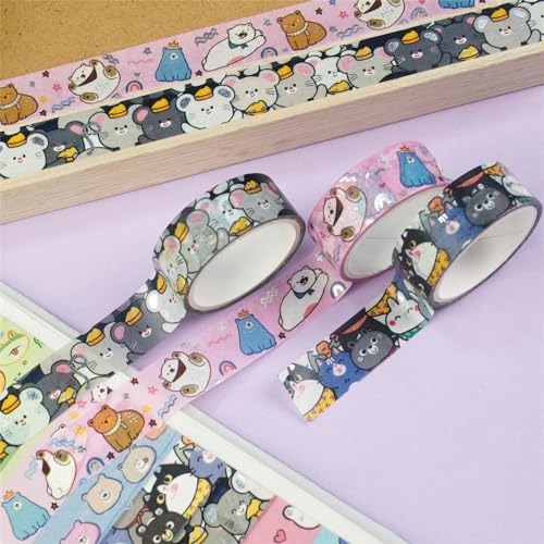 20 Rolls Cute Animals Washi Tape Set (20 Count)