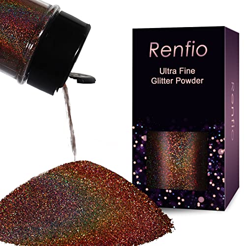Holographic Ultra Fine Glitter Powder Metallic Resin Glitter 2.11 Oz
