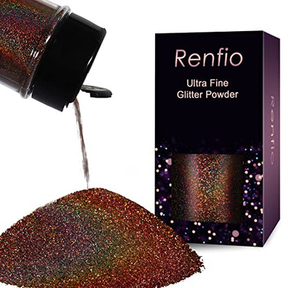 Holographic Ultra Fine Glitter Powder Metallic Resin Glitter 2.11 Oz