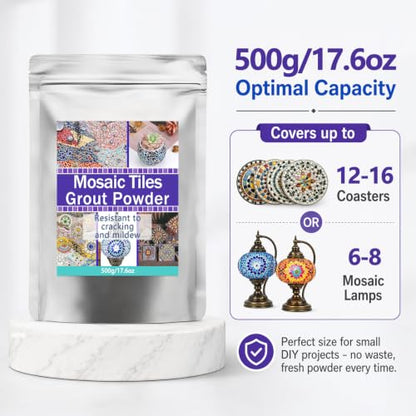 Mosaic Grout with Tile Tools