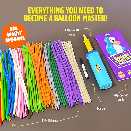 Balloon Animal Twisting Kit with Pump for Kids