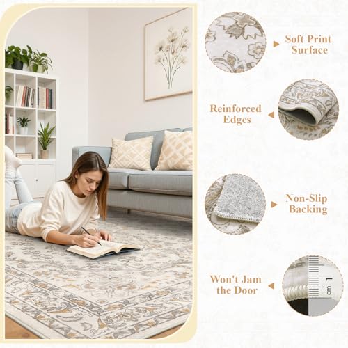 Washable Living Room Rugs (80 Sq Ft)