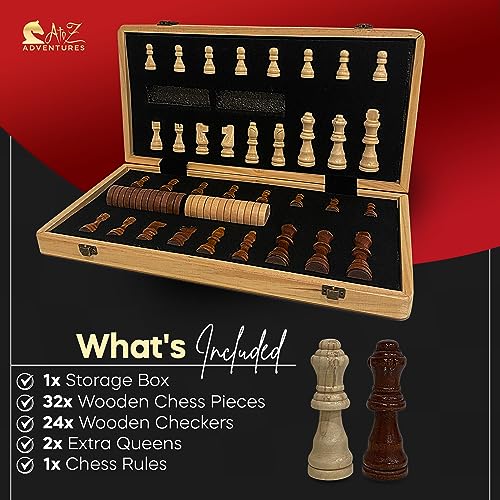 Magnetic Chess Set with Checkers (58 Count)