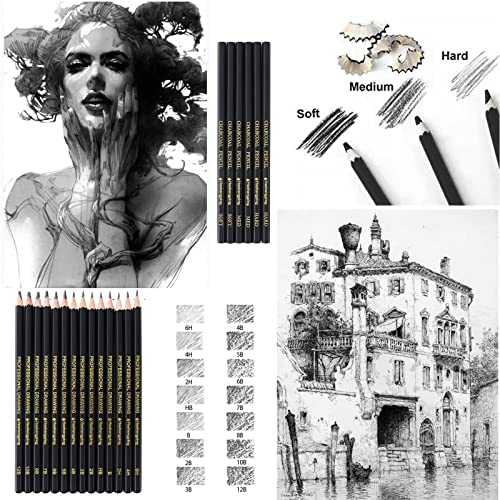 31 Drawing Sketching Pencils Kit