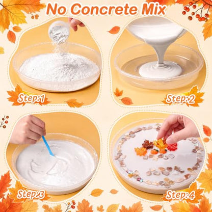 12 Kit DIY Stepping Stone Mold 10 Inch for Garden (12 Count)