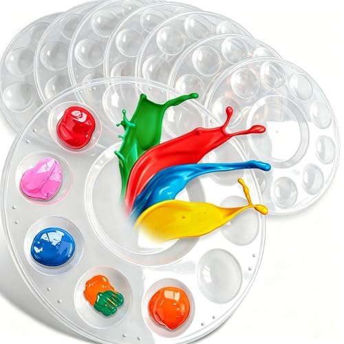 8Pcs Clear Paint Pallet
