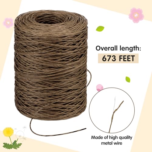 673 Feet Floral Vine Bind Wire Rustic Craft Wire