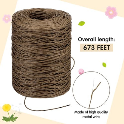 673 Feet Floral Vine Bind Wire Rustic Craft Wire