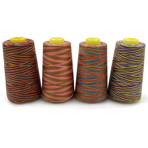 4 Cones of 3000 Yards Each Spool Thread for All Purpose