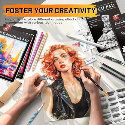 133 PCS Art Supplies Sketching Kit