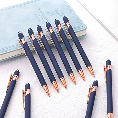 12 PCS 2 in 1 Stylus Ballpoint Pen with Stylus Tip (12 Count)