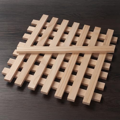 Wood Strips Wooden Dowels Sticks for Crafts (15 Count)