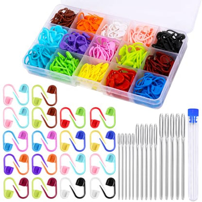 Crochet Stitch Markers 315PCS Stitch Markers for Crocheting Knitting (315 Count)