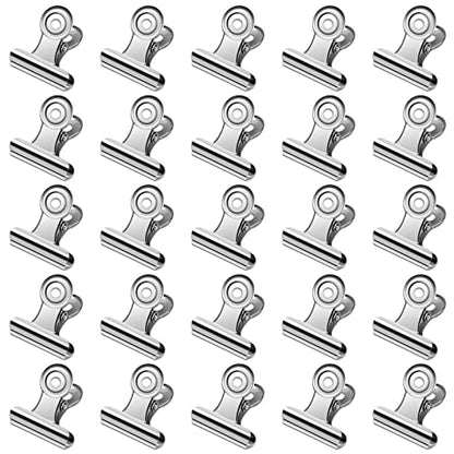 30 Pack Bulldog Clips 0.87 Inch Small Hinge Paper Clips (30 Count)