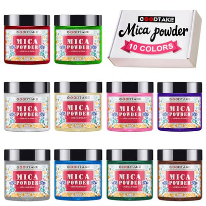 10 Colors Mica Powder for Resin (20 Ounce)