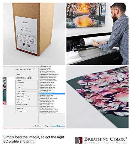 Premium Lyve Matte Canvas Paper Perfect For Use on Professional Makes and Models of Epson